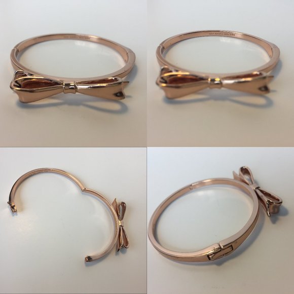 KATE SPADE Rose Gold 'Love Notes' Bangle Bracelet - Picture 4 of 8